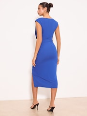 Lipsy Cobalt Blue Belted Bodycon Midi Dress - Image 5 of 5