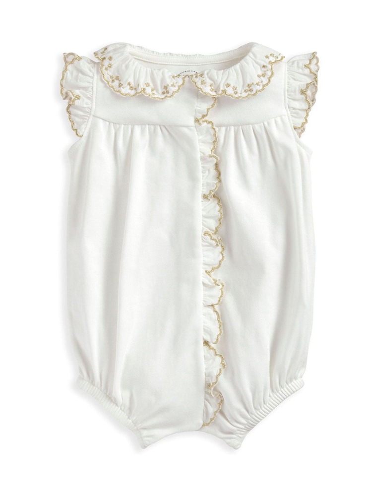 Mamas & Papas White Eid Embroidered Romper - Image 2 of 2