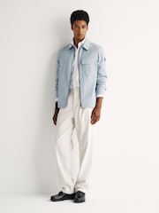 Belstaff Blue Cargo Overshirt - Image 3 of 7
