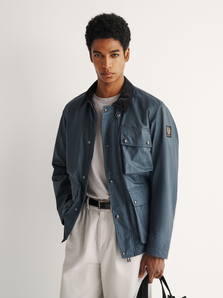 Belstaff Blue Incline Wax Jacket - Image 1 of 6