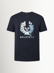 Belstaff Blue Blur Graphic Print T-Shirt - Image 1 of 2