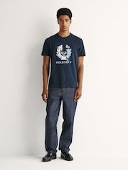 Belstaff Blue Blur Graphic Print T-Shirt - Image 3 of 7