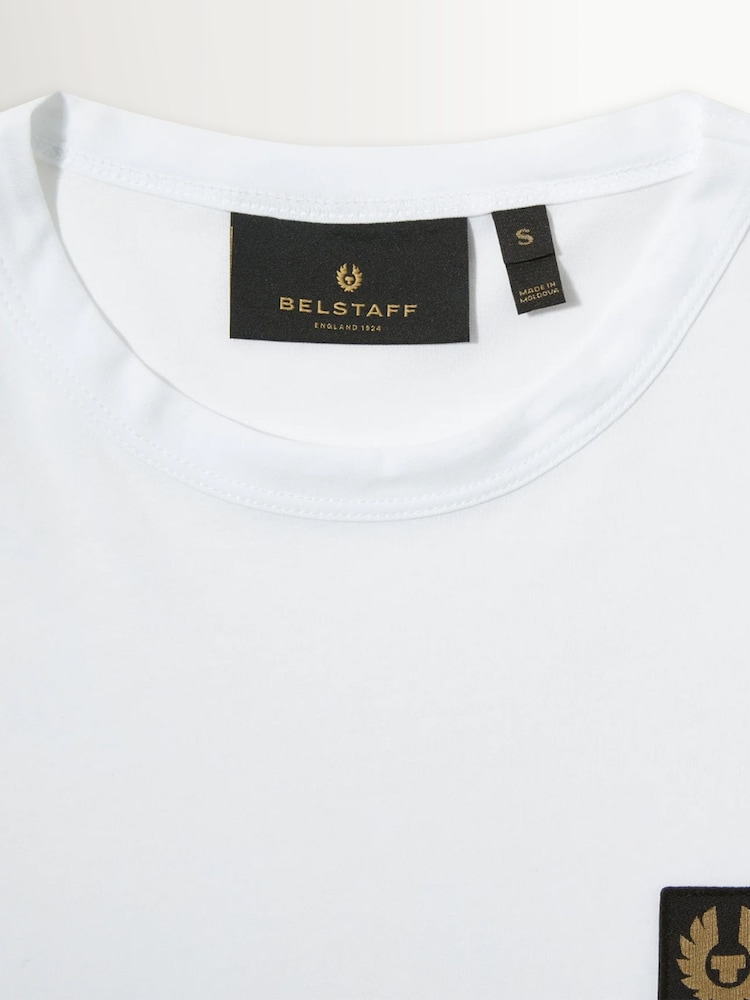 Belstaff White Long Sleeved Logo T-Shirt - Image 2 of 3