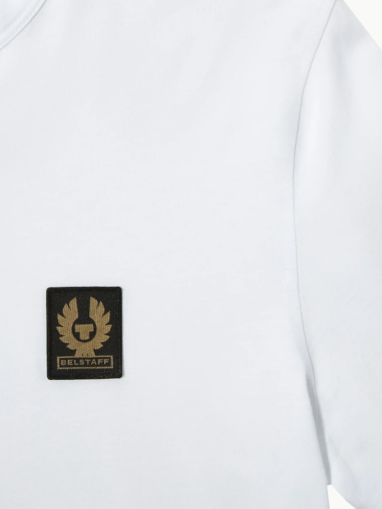 Belstaff White Long Sleeved Logo T-Shirt - Image 3 of 3