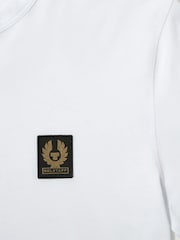 Puti - Belstaff Long Sleeves Logo T-Shirt - Larawan 8 ng 8