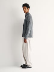 Belstaff Grey Commander Zip Through Cardigan - Image 2 of 5