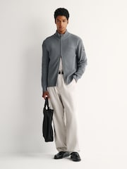 Belstaff Grey Commander Zip Through Cardigan - Image 3 of 5
