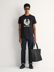 Belstaff Black Blur Graphic Print T-Shirt - Image 3 of 7