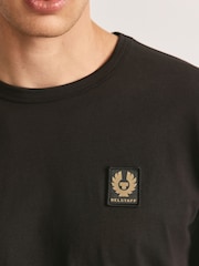 Itim - Belstaff Long Sleeves Logo T-Shirt - Larawan 5 ng 8