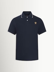 Belstaff Blue Tipped Logo Polo Shirt - Image 1 of 3