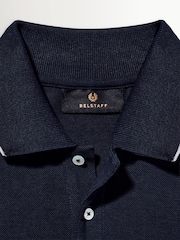 Belstaff Blue Tipped Logo Polo Shirt - Image 2 of 3