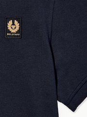 Belstaff Blue Tipped Logo Polo Shirt - Image 3 of 3