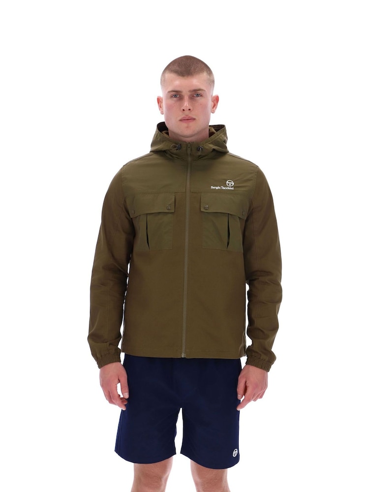 Sergio Tacchini Green Calisti Hooded Jacket - Image 1 of 4