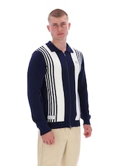 Sergio Tacchini Blue Cipri Knit Cardigan - Image 3 of 4