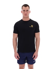 Sergio Tacchini Black Feltont T-Shirt - Image 1 of 4