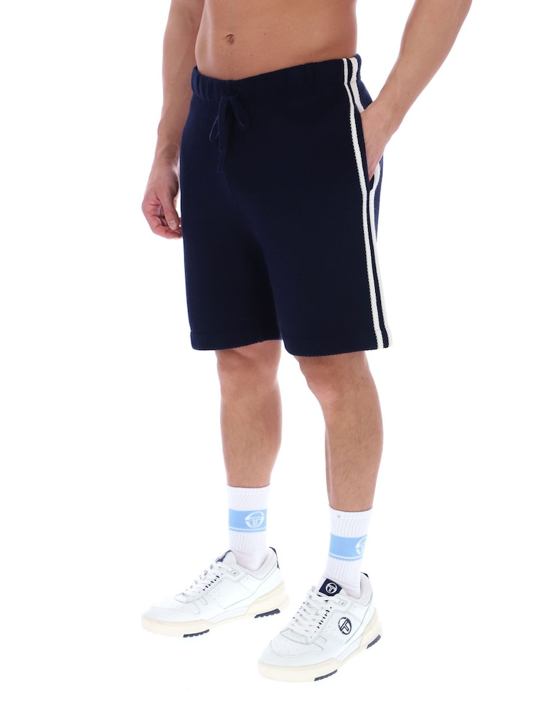 Sergio Tacchini Blue Fratelli Crochet Shorts - Image 1 of 4
