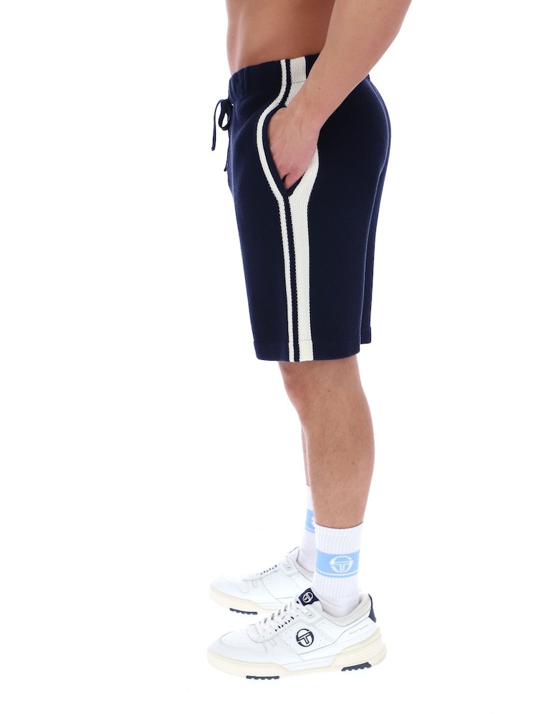 Sergio Tacchini Blue Fratelli Crochet Shorts - Image 2 of 4