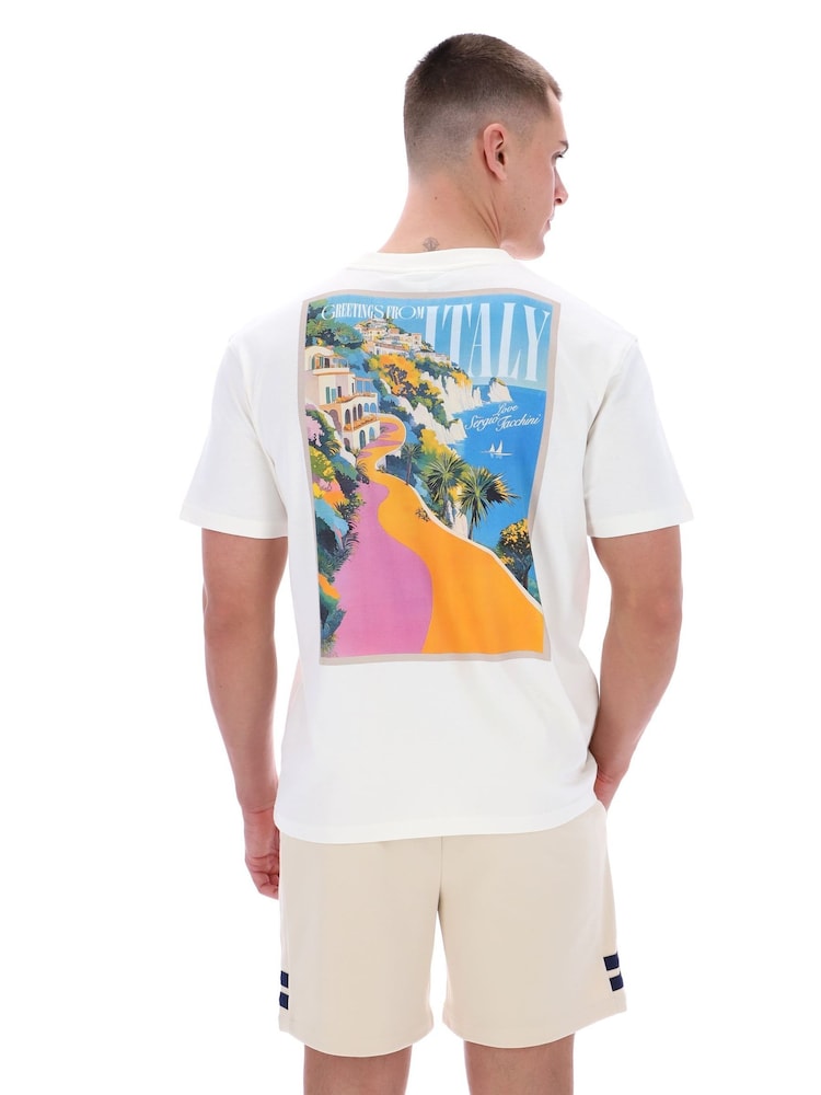 Sergio Tacchini Vacanza Graphic T-Shirt - Imagen 1 de 4