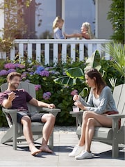 Keter Set of 2 Grey Alpine Adirondack Garden Chairs - Image 1 of 6