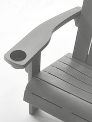 Keter Set of 2 Grey Alpine Adirondack Garden Chairs - Image 5 of 6