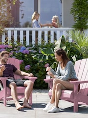 Keter Set of 2 Old Pink Alpine Adirondack Garden Chairs - Image 2 of 6
