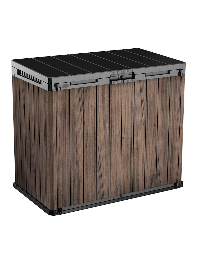 Keter Rosewood Brown Store It Out Darwin 1150L Garden Storage Box - Image 2 of 6 Keter Rosewood Brown Store It Out Darwin 1150L Garden Storage Box - Image 2 of 6