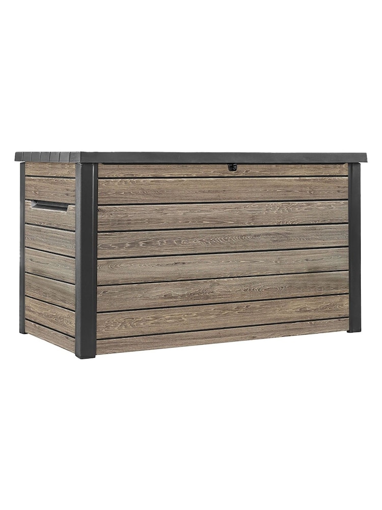 Keter Ashwood Brown Signature 870L Garden Storage Box - Image 2 of 6