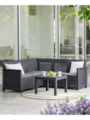 Keter Grey Emma 5 Seater Garden Corner Set - Image 1 of 6