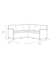 Keter Grey Emma 5 Seater Garden Corner Set - Image 4 of 6