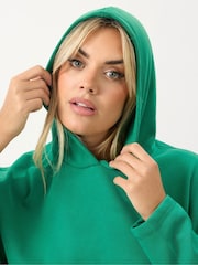 Yours Curve Green Seam Detail Hoodie - Image 4 of 5