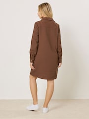 M&Co Brown Shirt Dress - Image 3 of 5