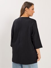 Yours Curve Black Happiness Grows T-Shirt - Image 3 of 5