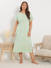 Yours Curve Grey Just Bloom Midaxi Nightdresses 2 Pack - Image 3 of 8