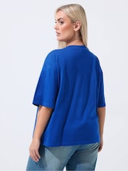 Yours Curve Blue Limited Pepsi T-Shirt - Image 3 of 4