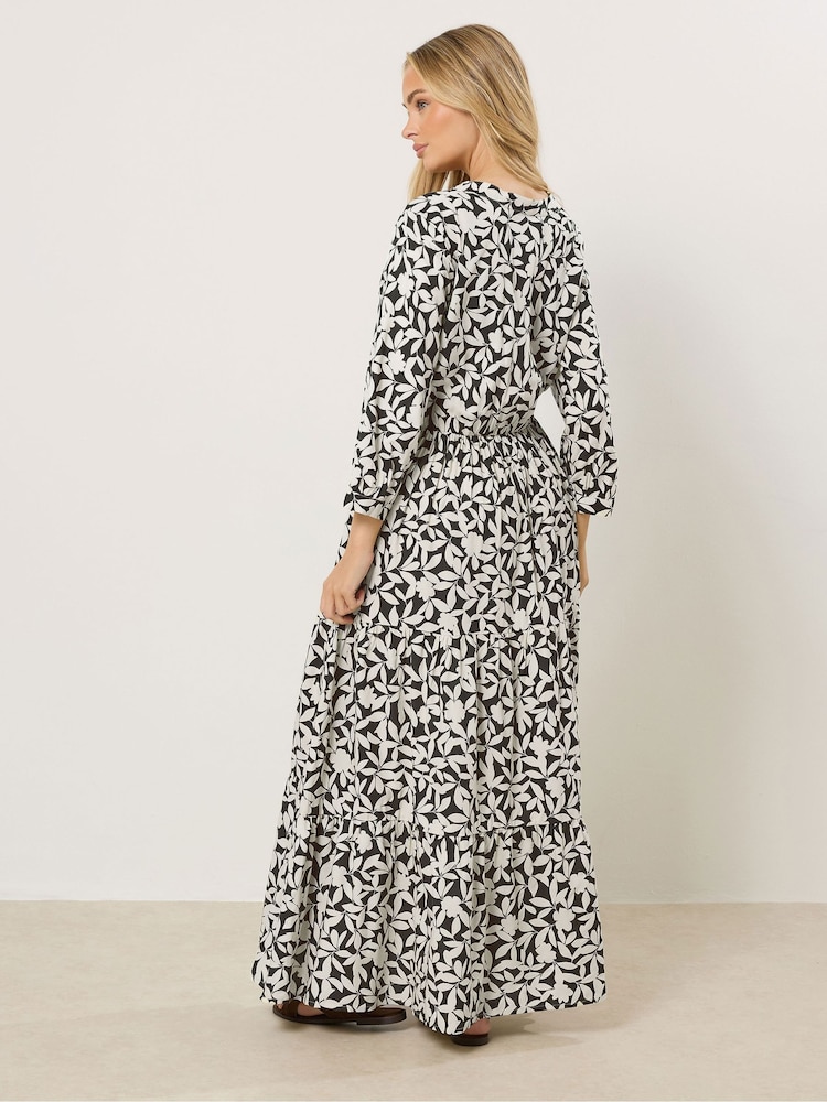 grey and cream dress Buy M&Co Brown/Cream Tiered Maxi Dress from Next USA