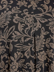 Yours Curve Brown Long Sleeve Pleated Balloon Tunics - Image 4 of 5