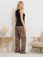 Long Tall Sally Animal Cami Wide Leg Pyjamas - Image 3 of 4
