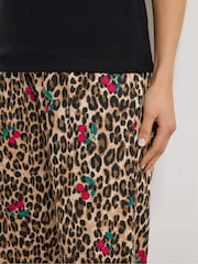 Long Tall Sally Animal Cami Wide Leg Pyjamas - Image 4 of 4
