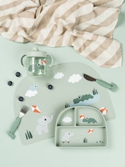 Done by Deer Green Easy-Grip Friends Powder Cutlery Set - Image 5 of 5