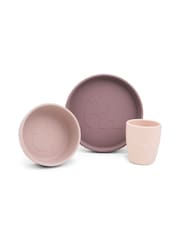 Done by Deer Pink Stick & Stay Deer Friends Dinner Set - Image 2 of 6