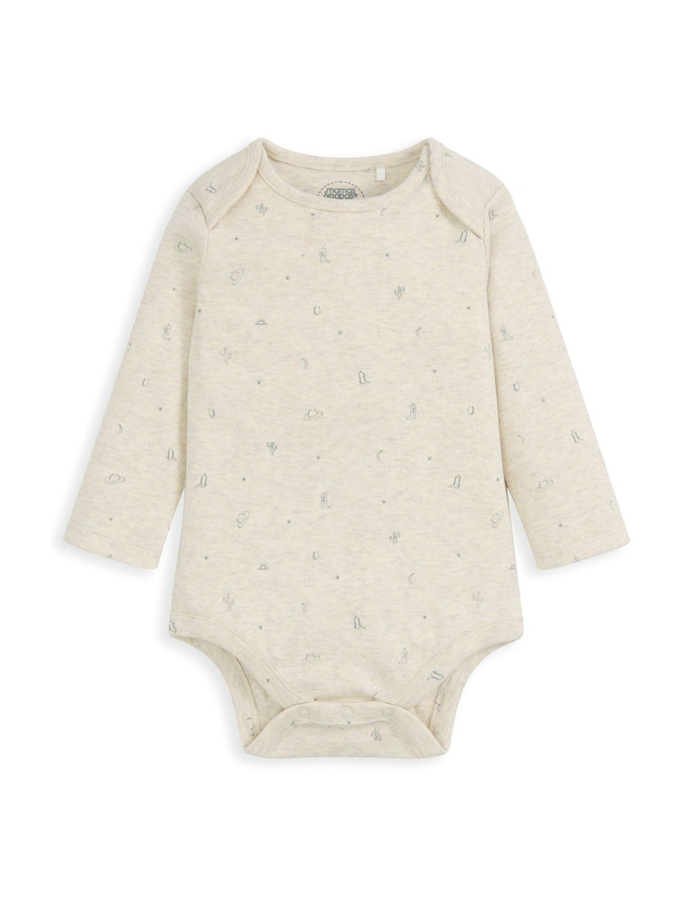 Mamas & Papas Blue Quilted Dungarees & Bodysuit Set - Image 4 of 4