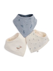 Mamas & Papas Wild West Bibs Pack Of 3 - Imagen 1 de 2