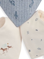 Mamas & Papas Wild West Bibs Pack Of 3 - Imagen 2 de 2