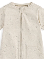 Mamas & Papas Cream Cowboy Print Shortie Romper - Image 3 of 3