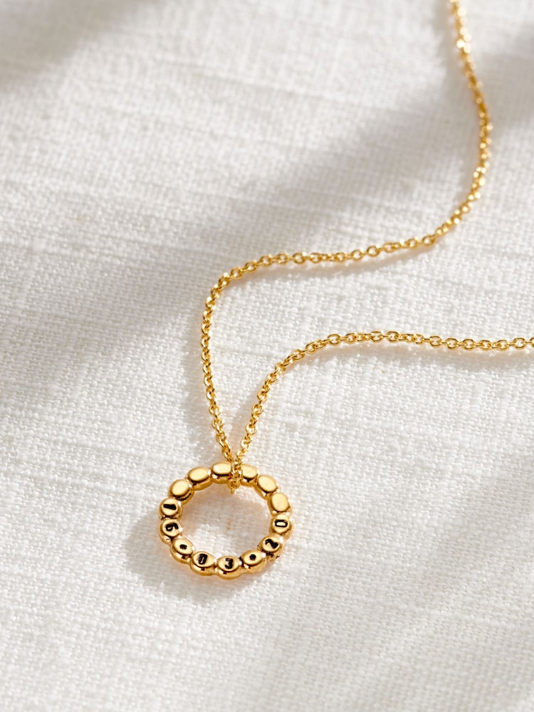 Posh Totty Designs Personalised Beaded Mini Message Necklace - Image 1 of 4