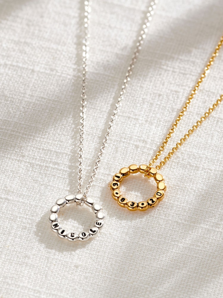 Posh Totty Designs Personalised Beaded Mini Message Necklace - Image 2 of 4