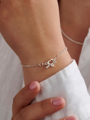 Posh Totty Designs Heart T Bar Birthstone Charm Bracelet - Image 2 of 4