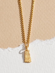 Posh Totty Designs Personalised Pet Cat Dinky Charm Necklace - Image 1 of 3