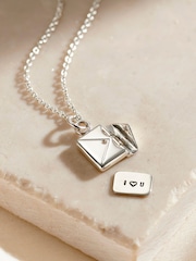 Posh Totty Designs Mini Personalised Message Envelope Necklace - Image 1 of 4