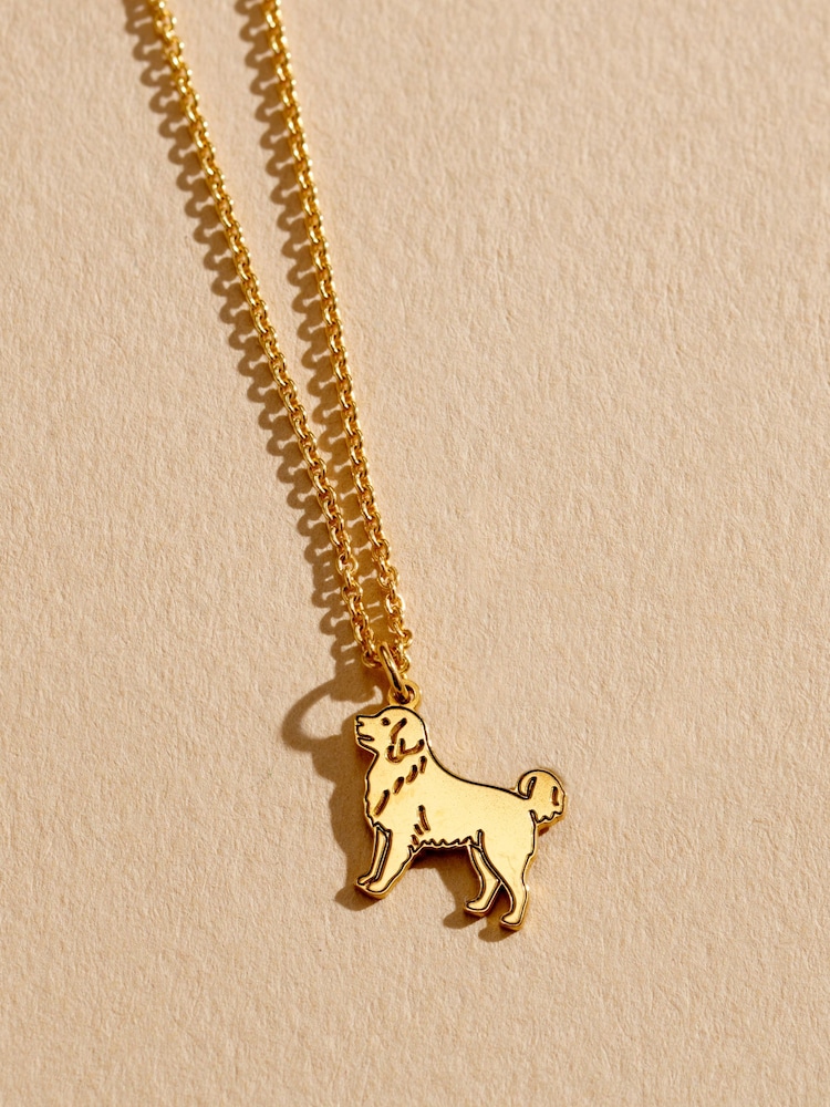 Posh Totty Designs Personalised Pet Dog Dinky Charm Necklace - Image 1 of 4 Posh Totty Designs Personalised Pet Dog Dinky Charm Necklace - Image 1 of 4